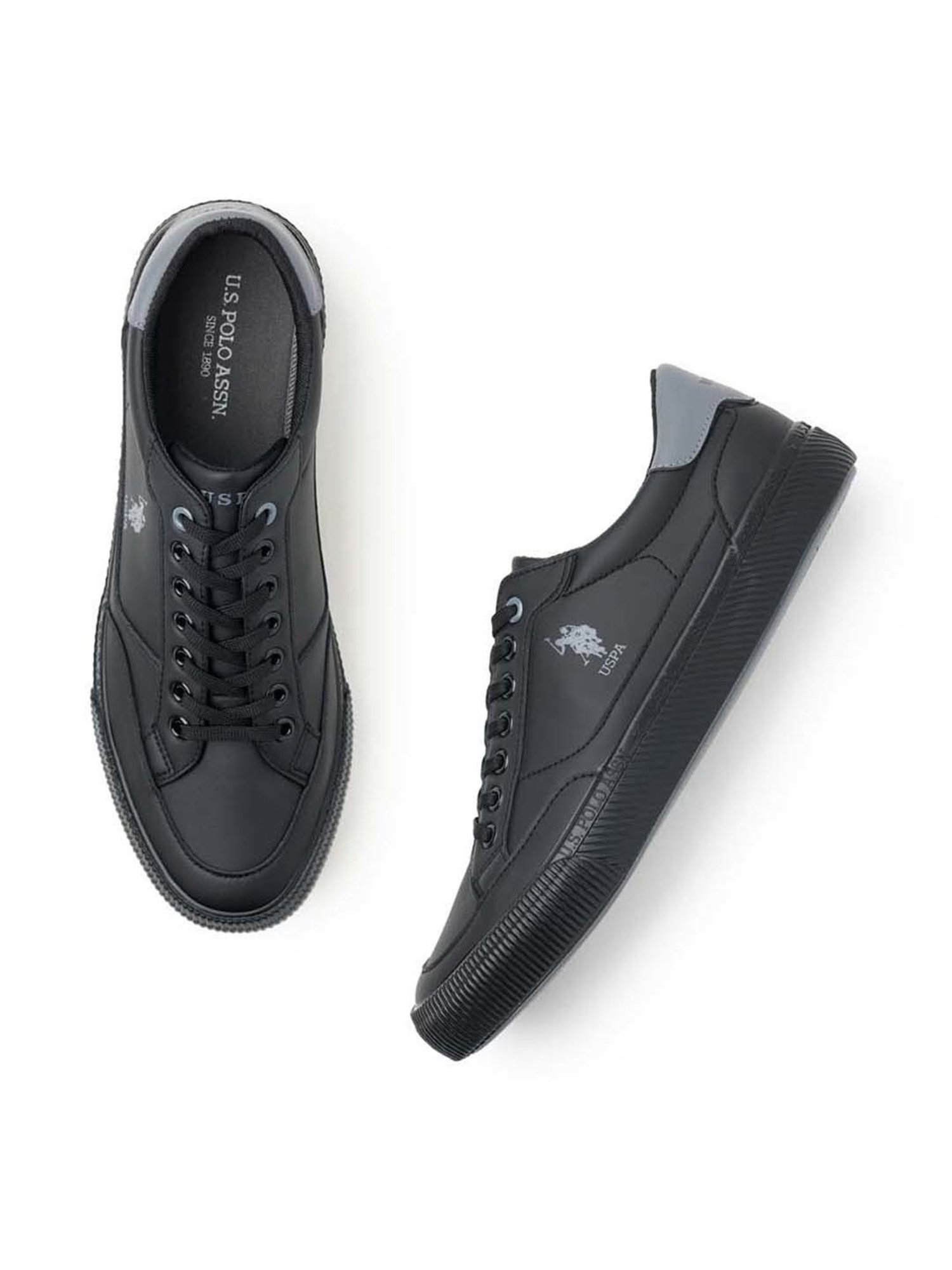 U.S. Polo Assn. Men's OLIVIER Black Casual Sneakers