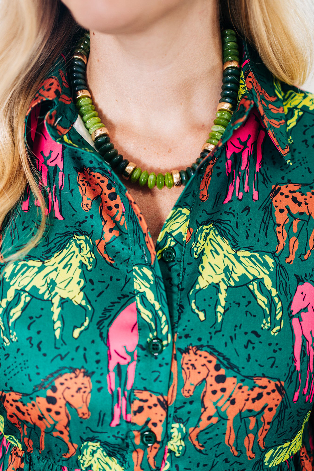 Black Leopard Patchwork Split Neck Ruffle Plus Size Dress