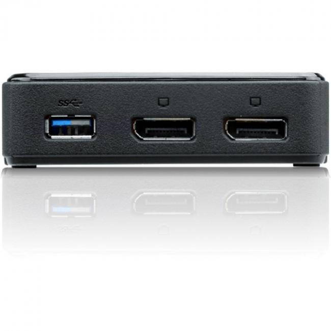 MiniDP Video Dock with USB 30 LAN Hub Black Mini DisplayPort to HDMI or DisplayPort 2port USB hub with 1 Gigabit Ethernet port for Macbooks Surface Pros and DellAsusLenovoHP Laptops JUH30412S1