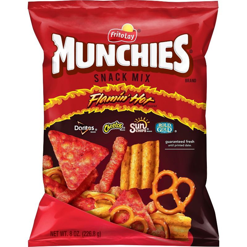 Munchies Flamin' Hot Flavored Snack Mix - 8oz