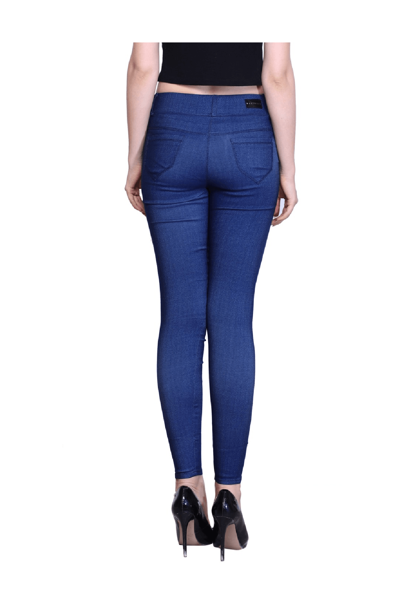 Westwood Blue Denim Lycra Skinny Fit Jeggings