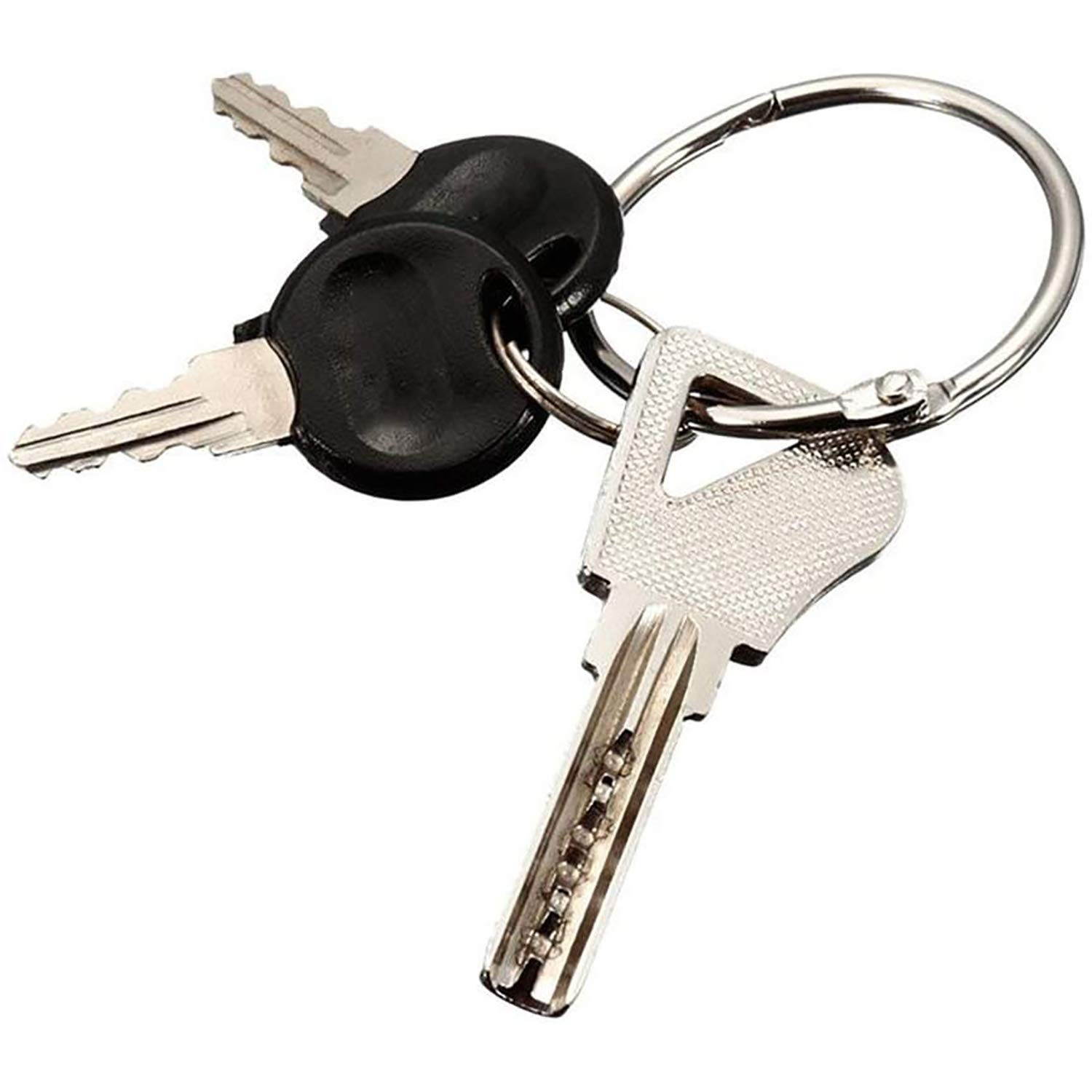 RilexAwhile Loose Leaf Binder Rings 3.5 inch Silver Tone Nickel Plated (7 Pcs)