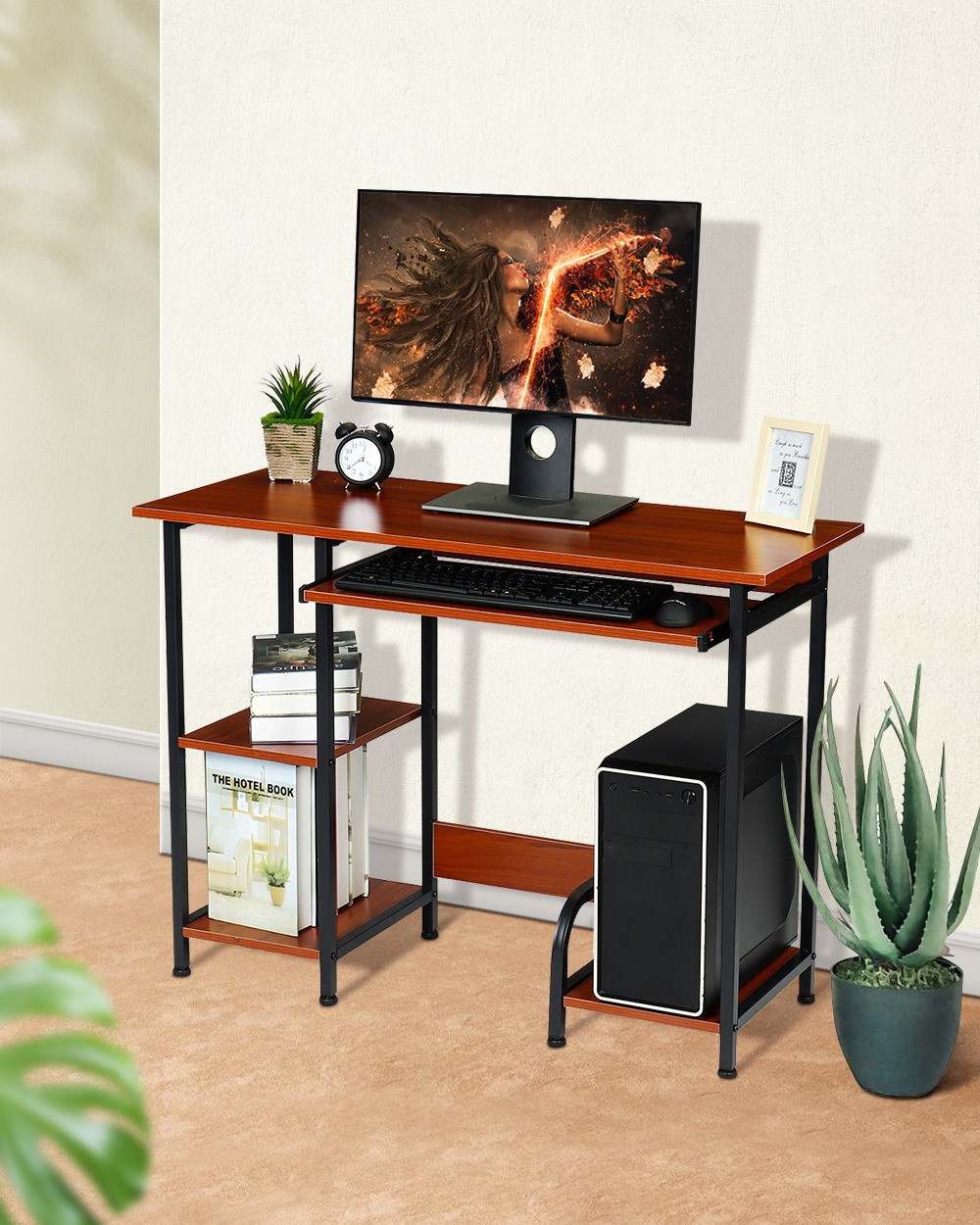 Office Computer Desk Shelf Laptop Table Home Student Study Workstation