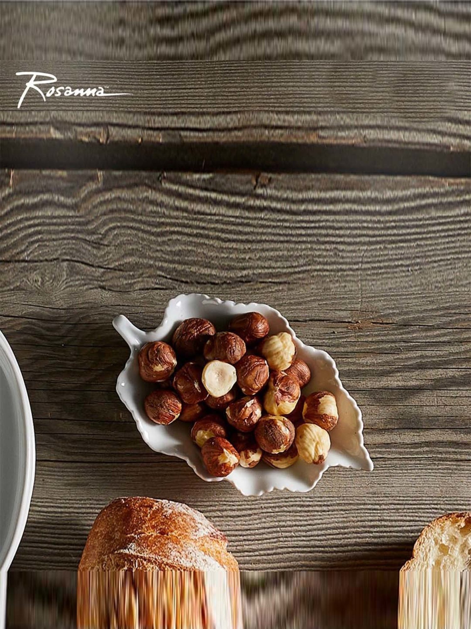 Rosanna White Nature's Table Medium Leaf Tray