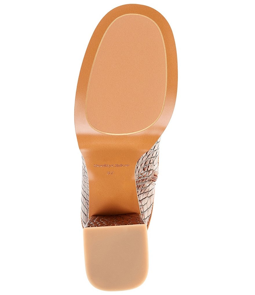 See By Chloe Bryanna Croco Embossed Leather Platform Booties