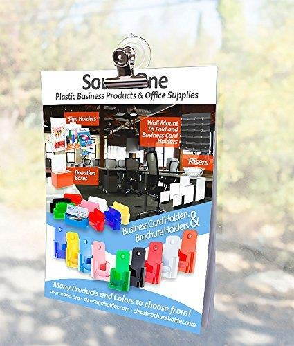 Source One Premium Large Suction Cup With Heavy Duty Clamp Perfect for Holding Signs onto Windows (24 Pack)