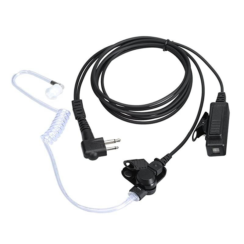 for Motorola Walkie Talkies with Mic 2 Pin Acoustic Tube Headset and PPT for CP200 GP2000 XU1100 PRO1150 MU12 1 Pack