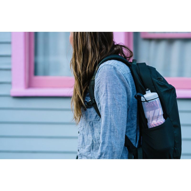 Polar Sport 24oz Insulated Tempo Water Bottle - Charcoal/Pink