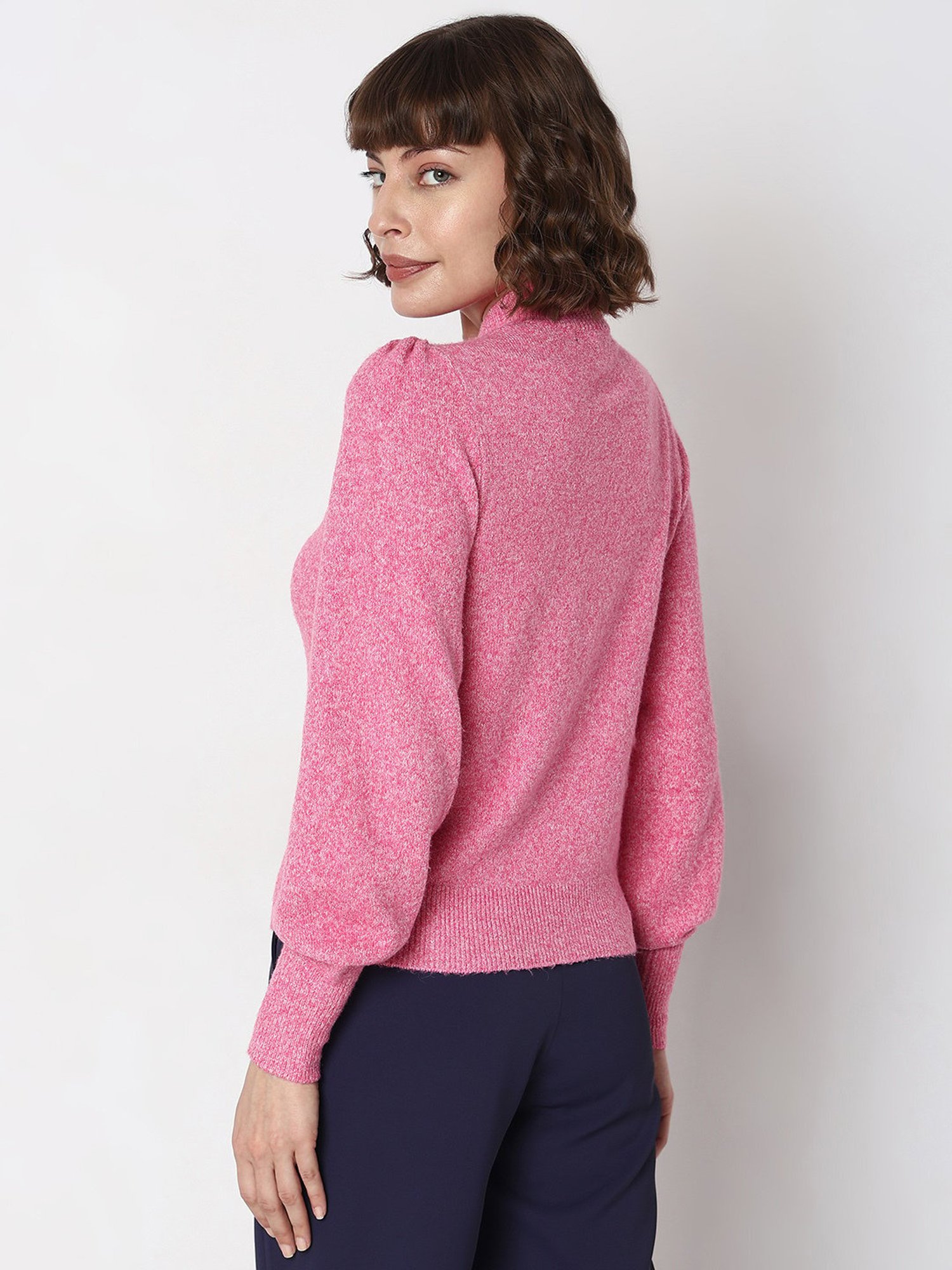 Vero Moda Pink Regular Fit Pullover