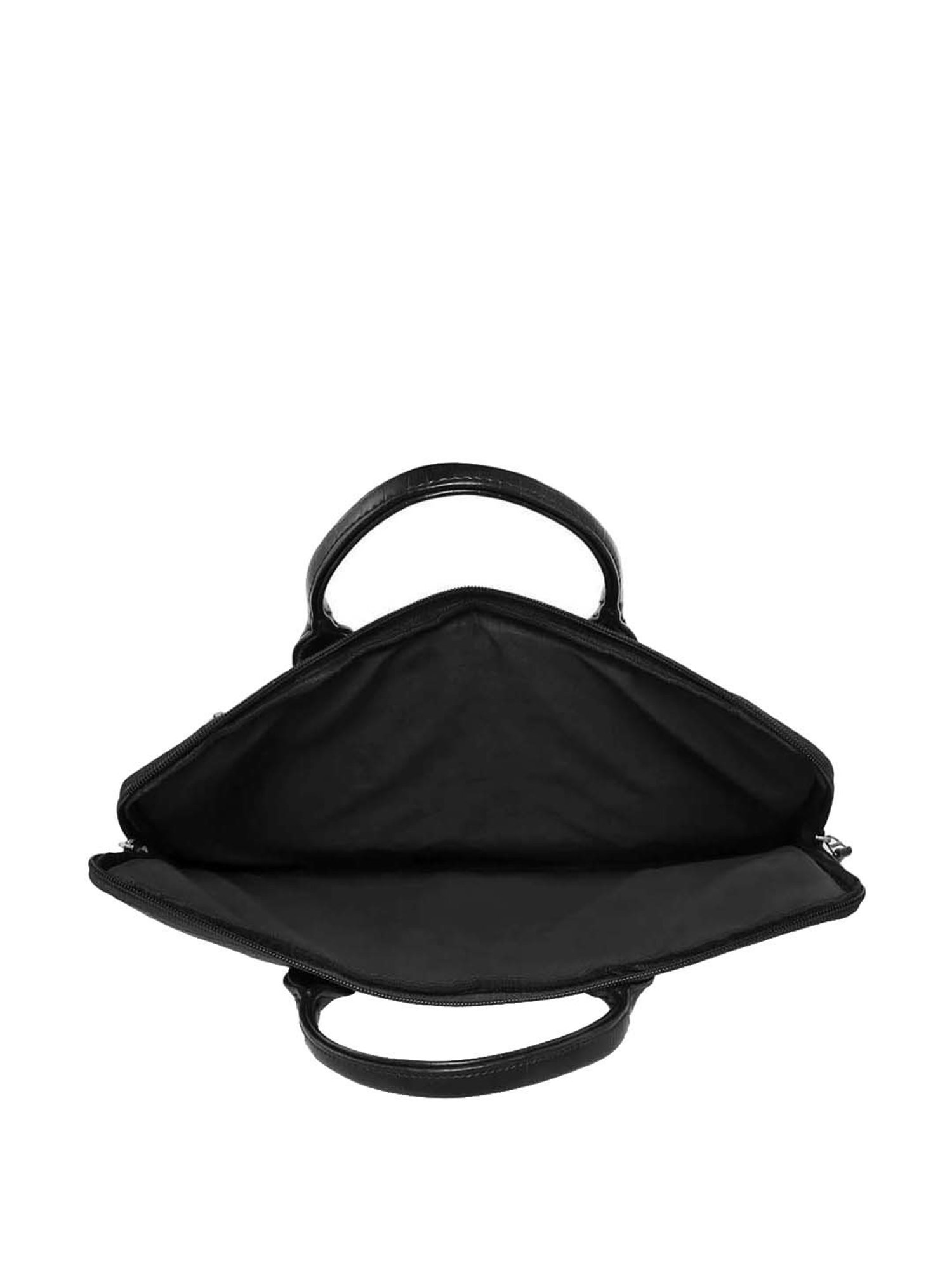 Baggit Brown PVC Solid Laptop Messenger Bag