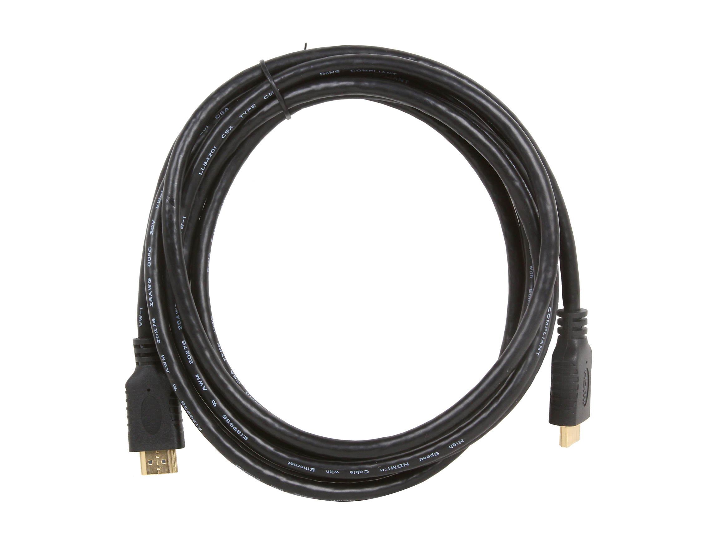 AMC HDM-HDM-HSE10 10 ft. HYPER SERIES Black High Speed HDMI&reg; Cable with Ethernet Gold Plated Connector