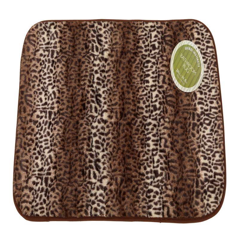 Carnation Home Fashions "Cheetah" Faux Fur Bath Mat