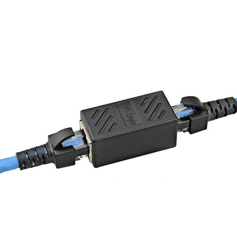 5Qty Ethernet Cat5e RJ-45 Female Network LAN Coupler Extender Connectors Adapter