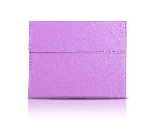CLOVER Bluetooth Keyboard Series Genuine Leather Case For iPad Mini 3e - Purple