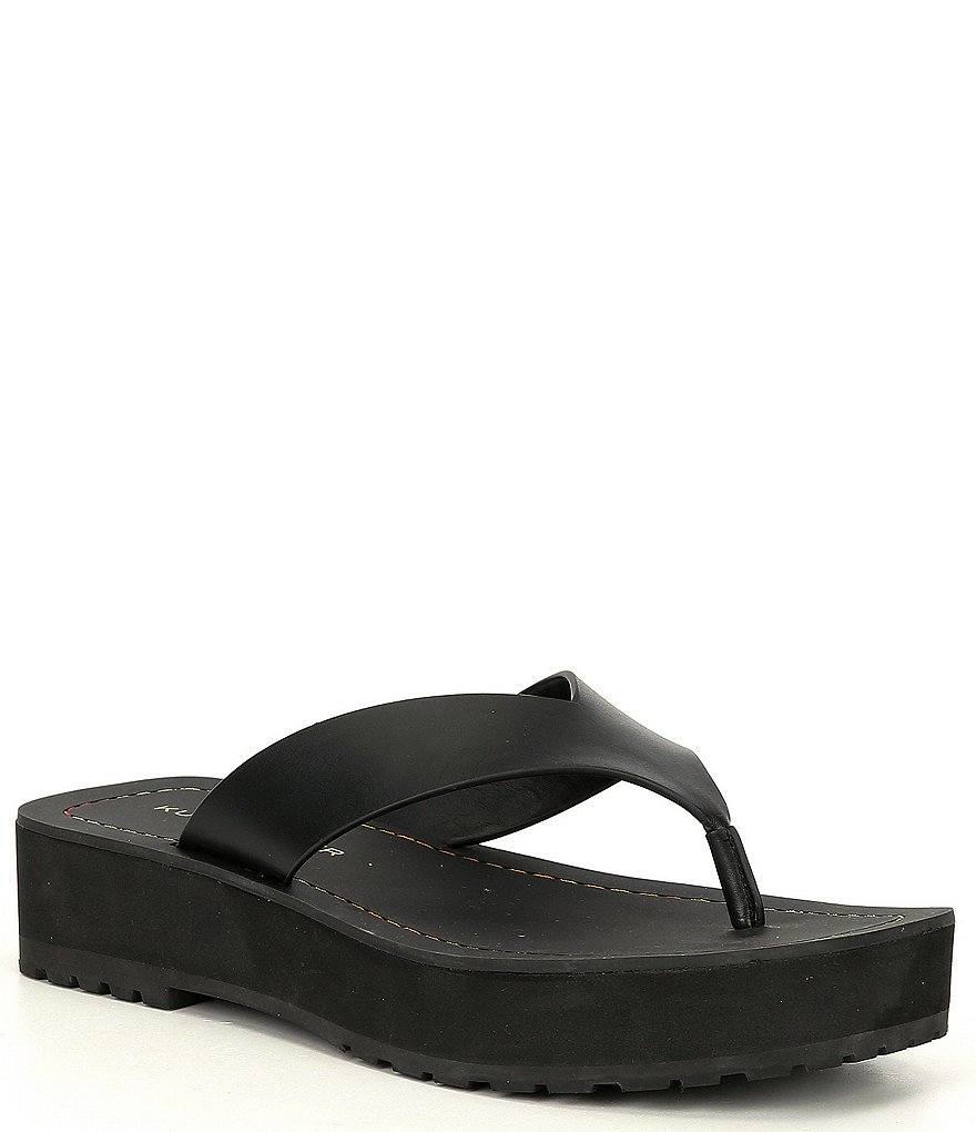 Kurt Geiger London Molly Leather Thong Sandals