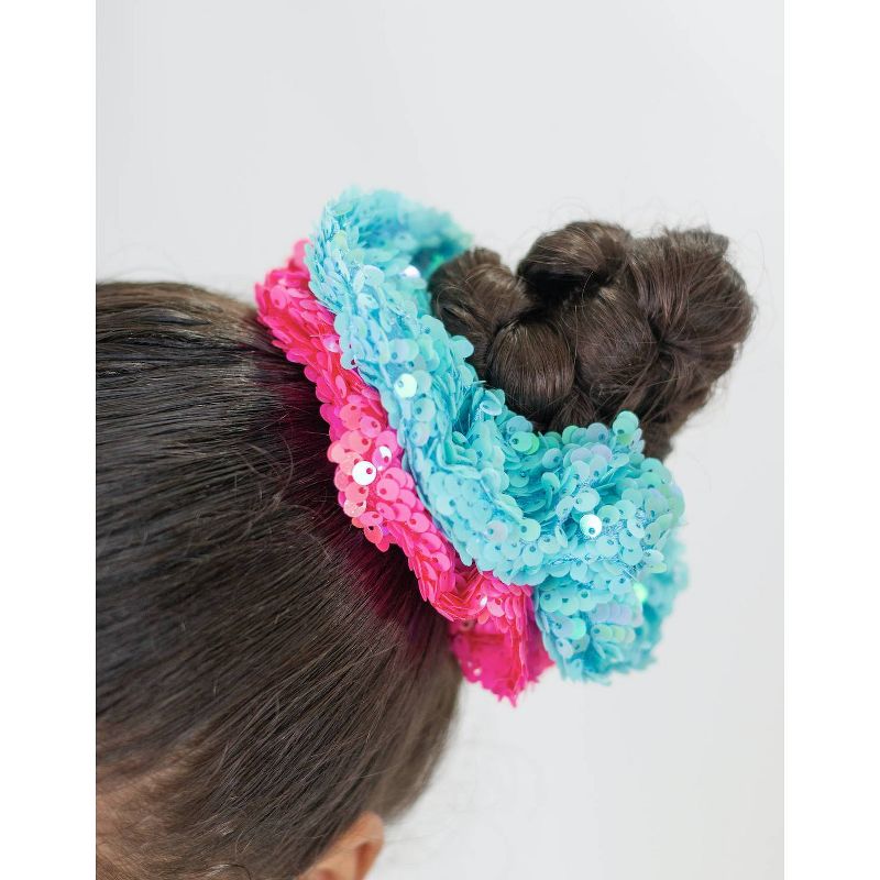 Lily Frilly Sequin Scrunchie Set