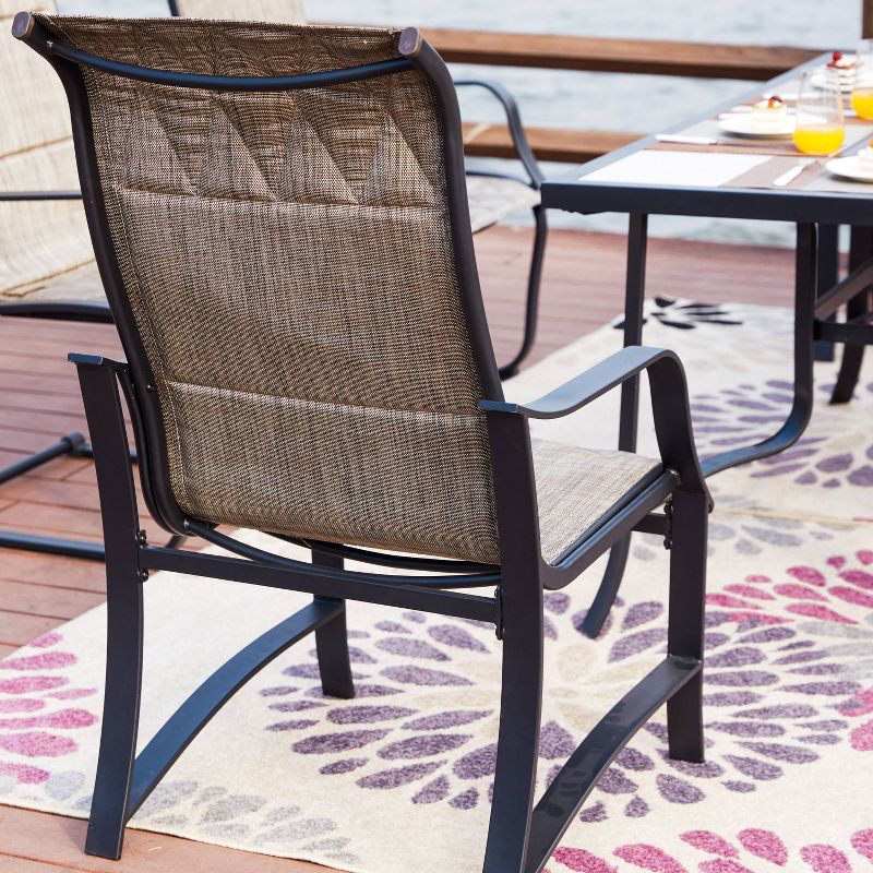 6pc Steel Patio Dining Sets Gray - Lokatse