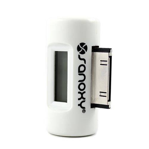 SANOXY Mini FM Stereo Transmitter for iPhone 4/4s, iPod (WHITE)