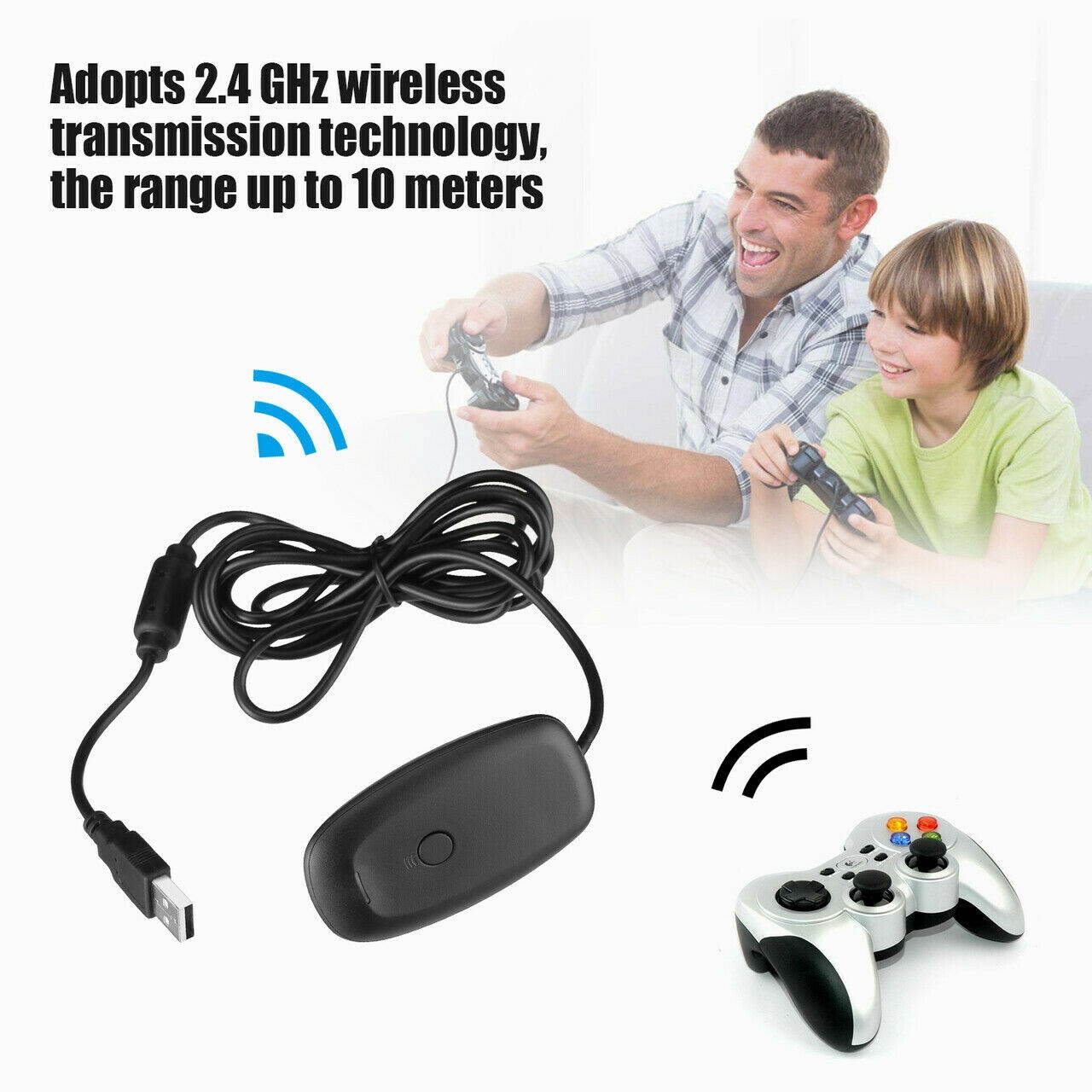 FOR   Wireless Controller USB Gaming Receiver Adapter Window PC