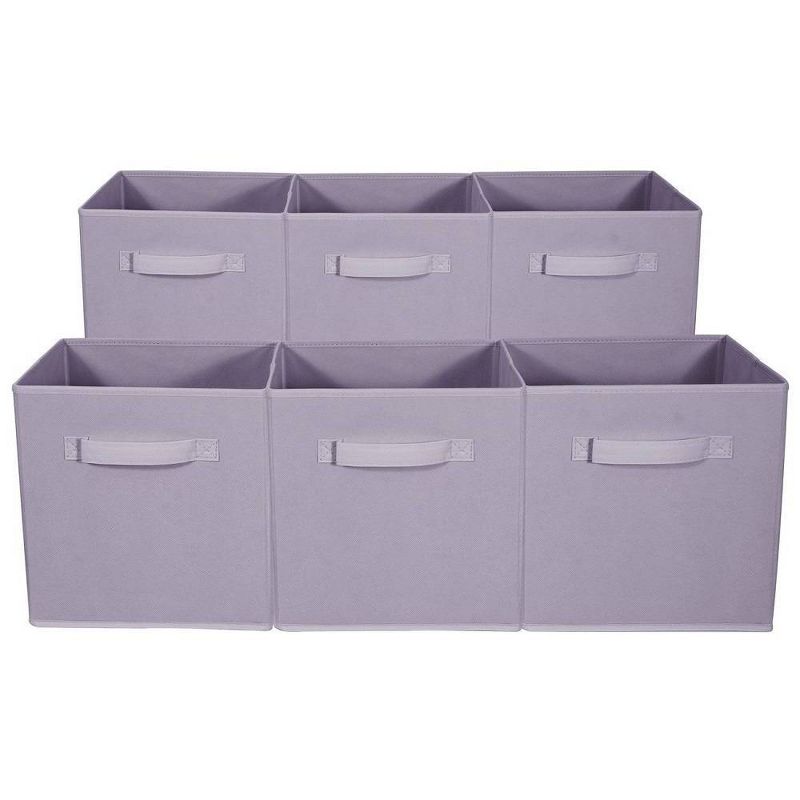 Sorbus 6pk Foldable Storage Cubes - Pastel Purple