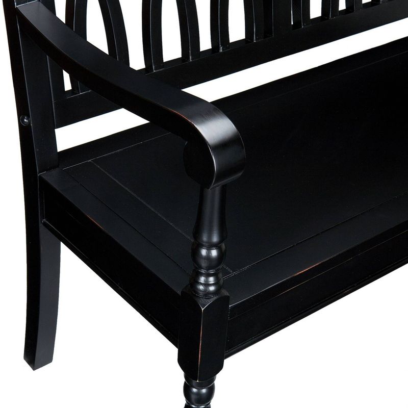 Grandbury Bench Antique Black - Aiden Lane