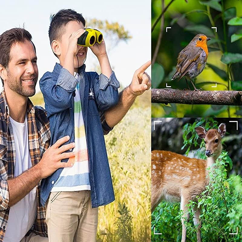 Boy Toys Age 312  Binoculars for Kids Girl Toys Age 312 Gifts for 312 Year Old Boys Gifts for 312 Year Old Girls Yellow