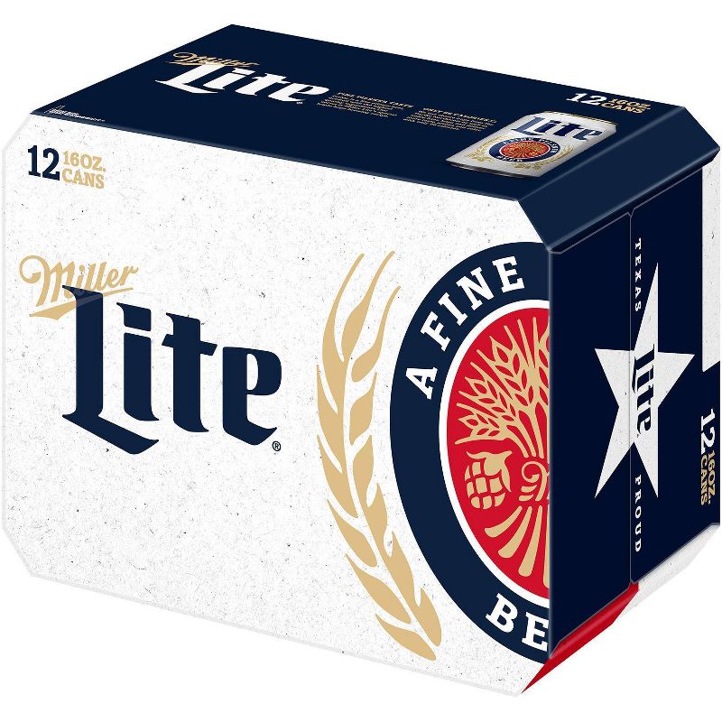 Miller Lite Beer - 12pk/16 fl oz Cans