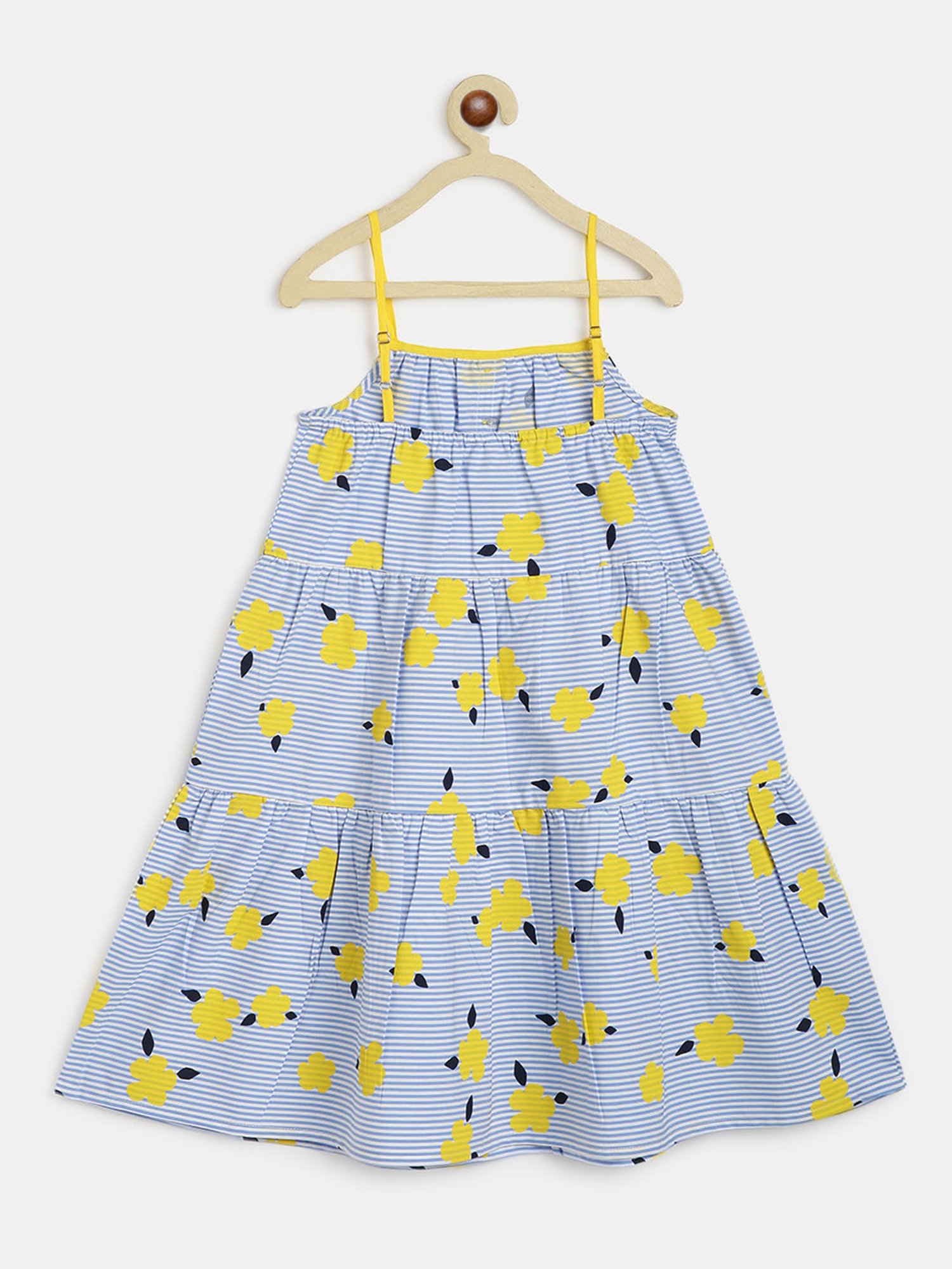 Campana Kids Blue Floral Print Dress