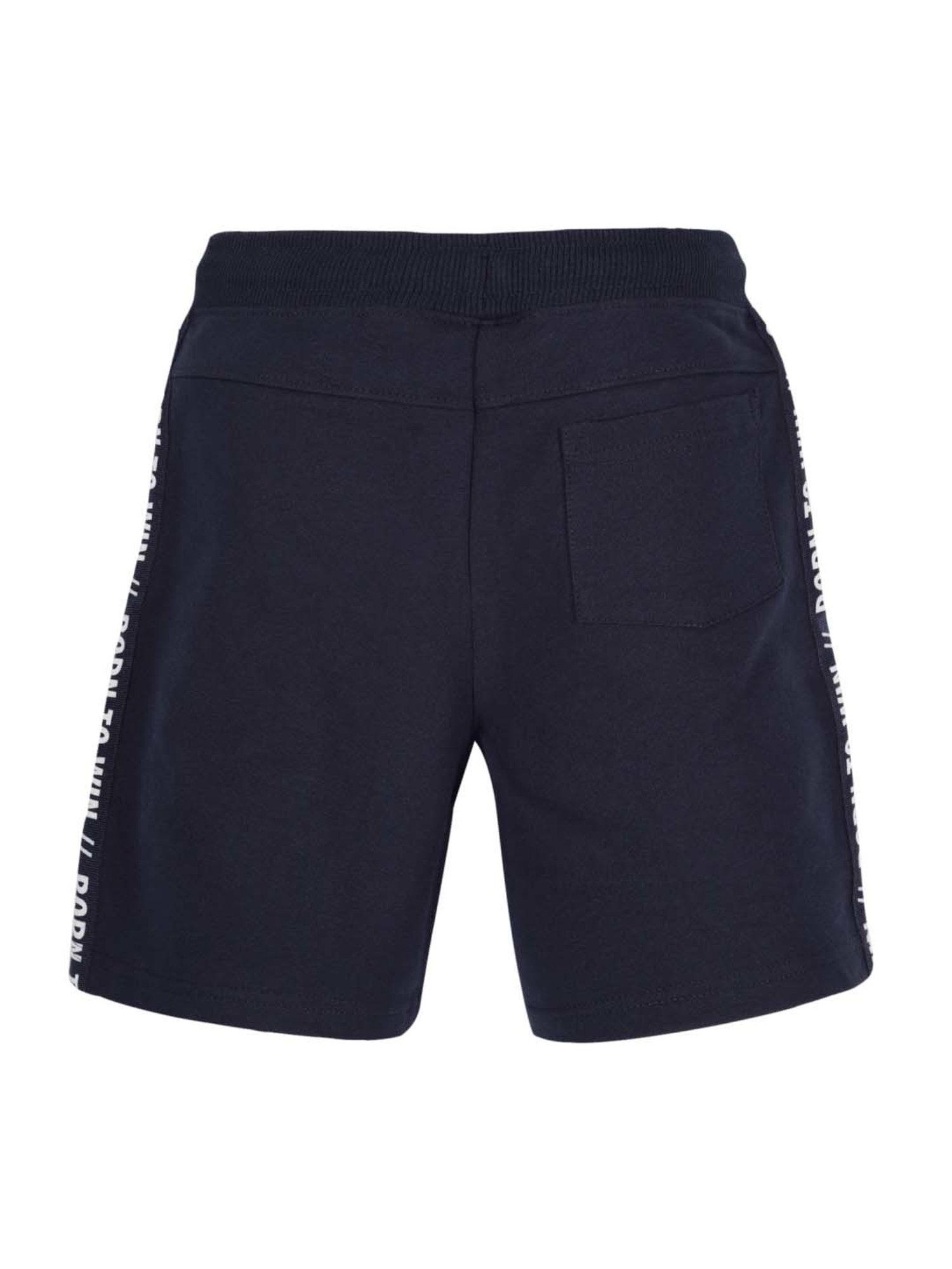 Plum Tree Kids Grey Cotton Printed Shorts