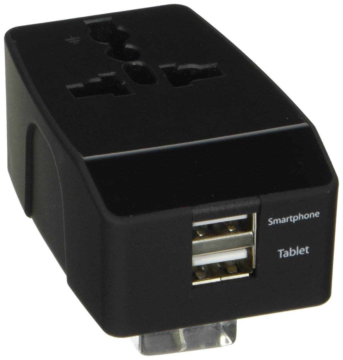 Ceptics 2 USB UK, Hong Kong, Ireland, UAE Travel Adapter - 4 in 1 Power Plug (Type G), Universal Socket Plug accepts Plugs from any country, Perfect for Cell Phones, Laptops, Chargers and More (GP4-7)