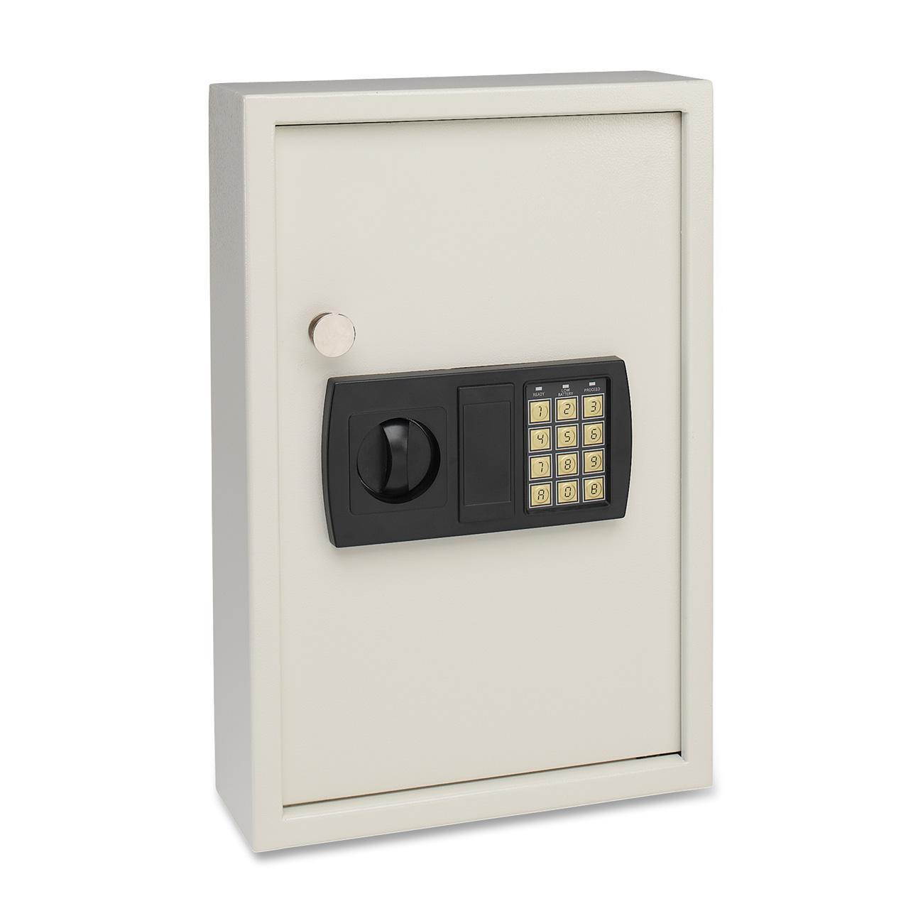 SteelMaster Electronic Key Safe 48-Key Steel Sand 11 3/4 x 4 x 17 3/8 20101