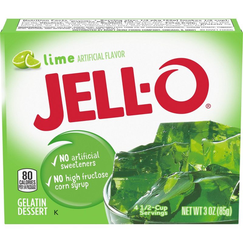 JELL-O Lime Gelatin - 3oz