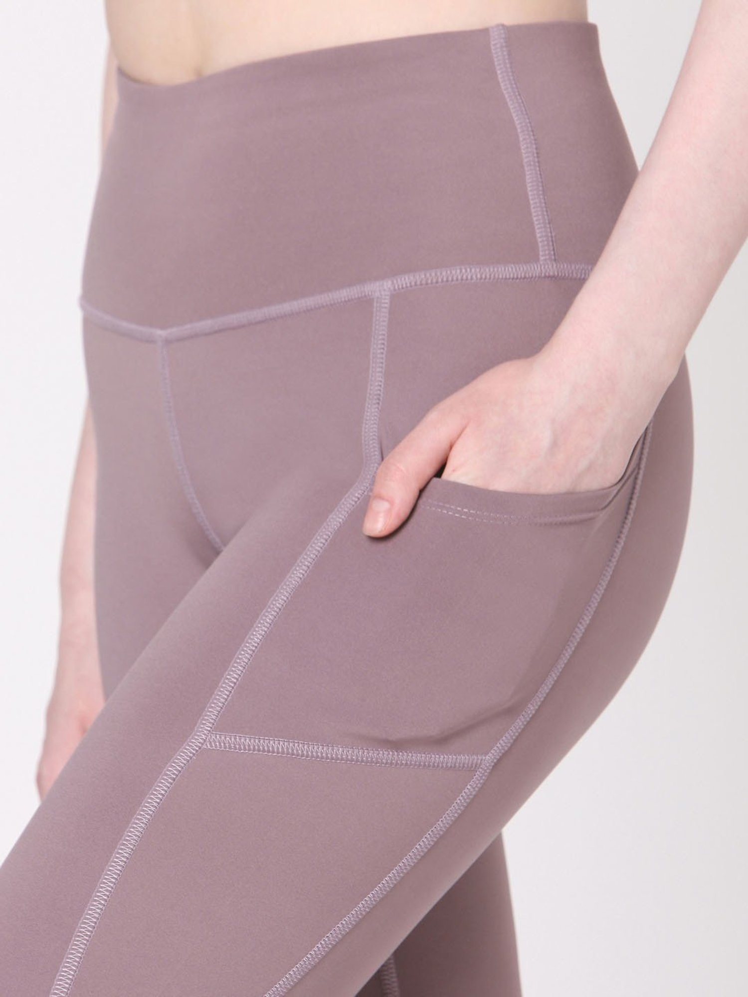 SILVERTRAQ Mauve Relaxed Fit Leggings