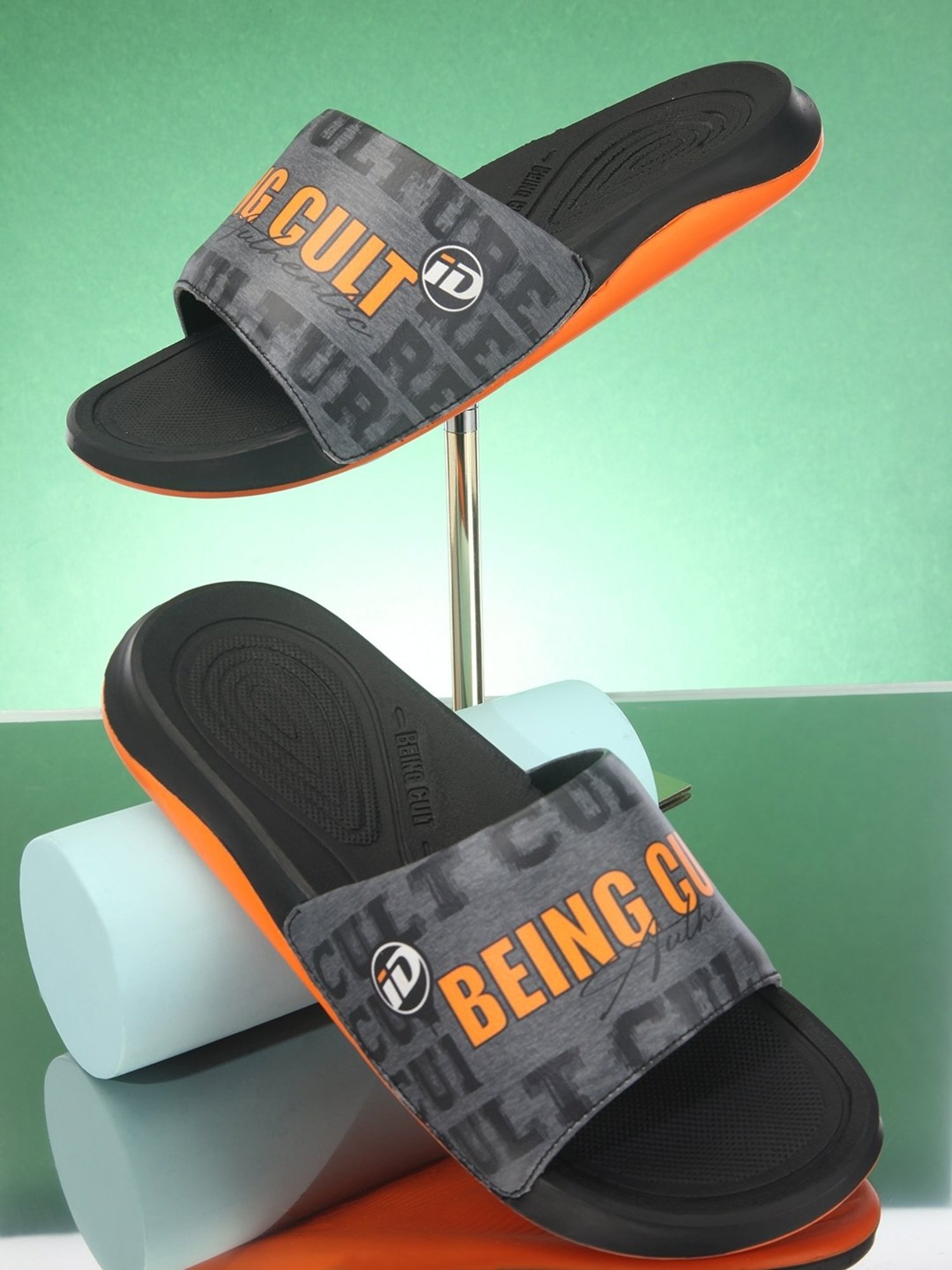 ID Men's Grey Slides