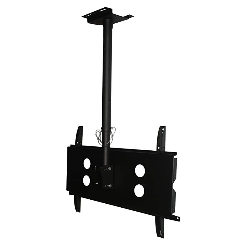 Full Motion Ceiling TV Mount, Tilt 0 to -20&deg; Down, 360&deg; Swivel for Most 40"-65" Inch LCD, LED, 4K or Plasma TVs, VESA Up to 600 X 400, 165lbs Capacity Max&ndash; Black (41029)