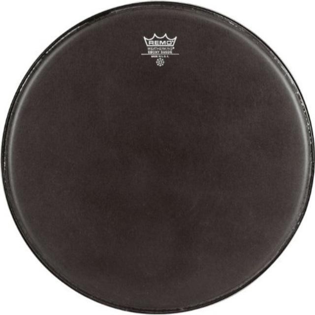 remo es0810mp black suede emperor crimplock marching tenor drum head, 10inch
