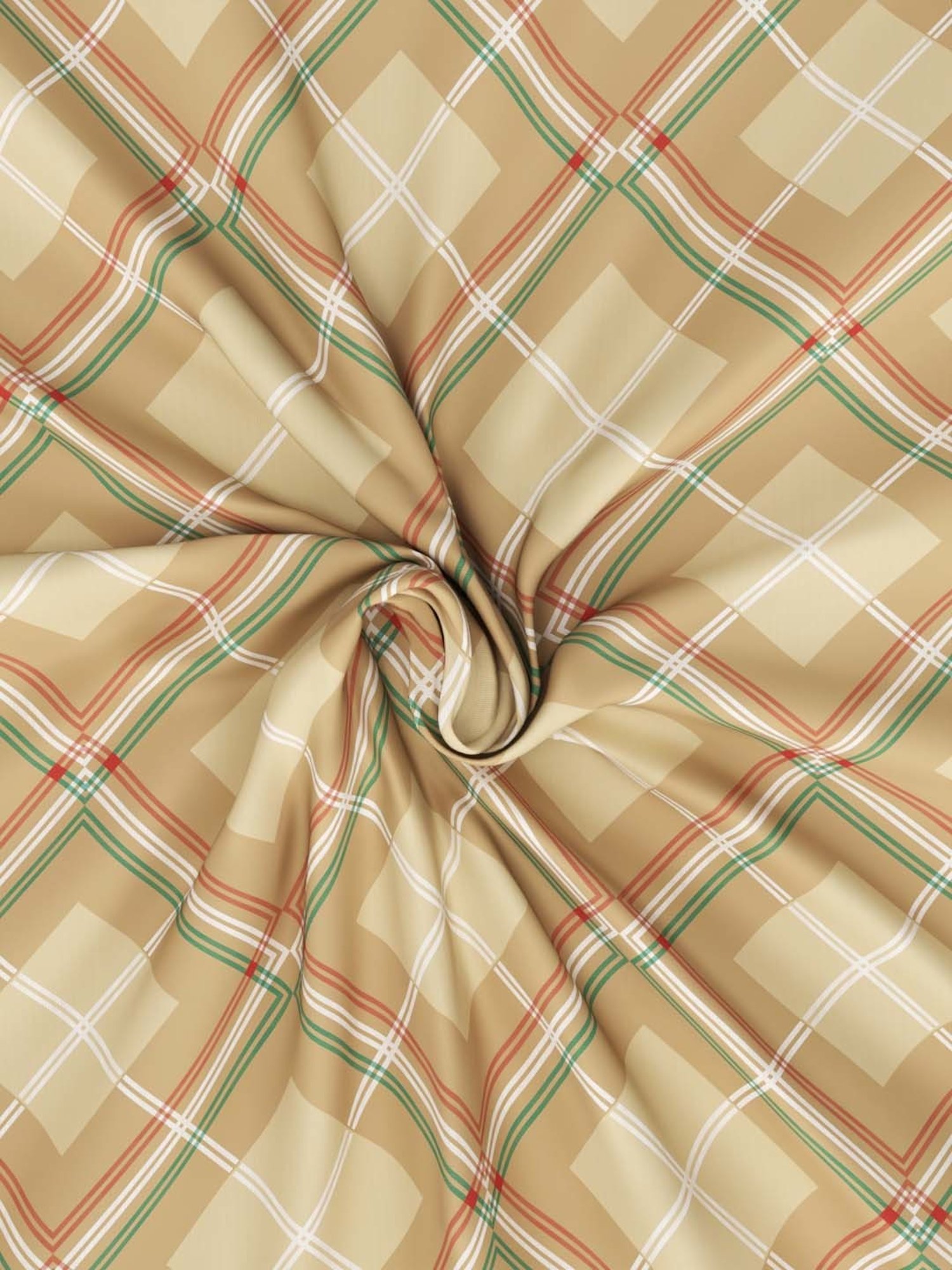 Nautica Northsail Taupe 150 TC Cotton King Bedsheet with 2 Pillow Covers