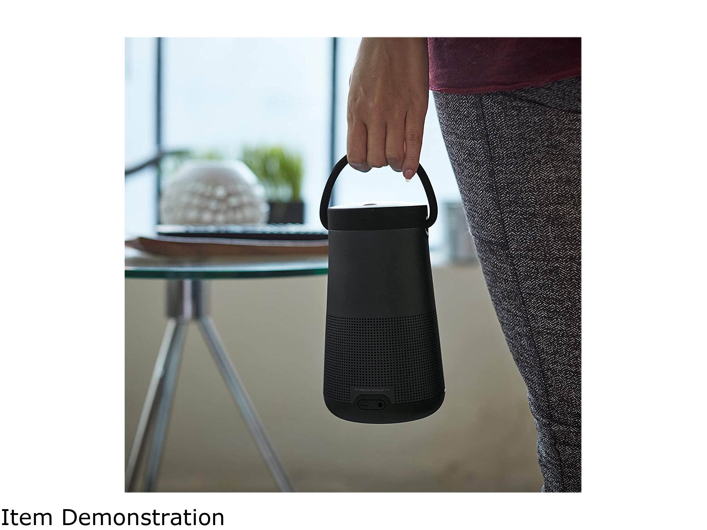 Bose SoundLink Revolve+ II Portable Bluetooth Speaker - Wireless Water-Resistant Speaker with Long-Lasting Battery and Handle, Black