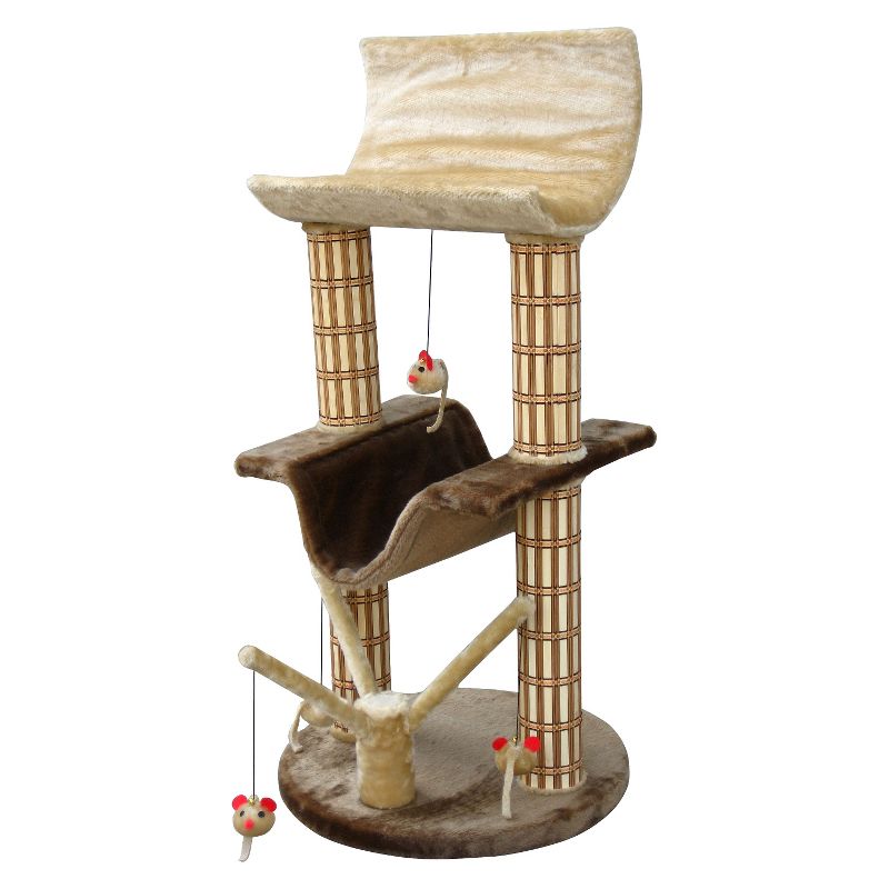 Hauspanther Step Perch Cat Scratcher - Espresso