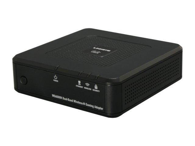Linksys WGA600N Ethernet Port Dual-Band Wireless-N Gaming Adapter