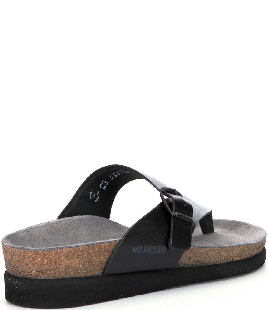 Mephisto Helen Buckle Detail Leather Casual Sandals