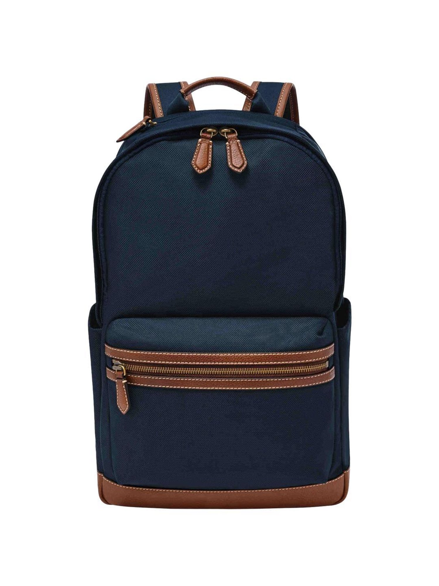 Fossil Navy Blue Solid Backpack