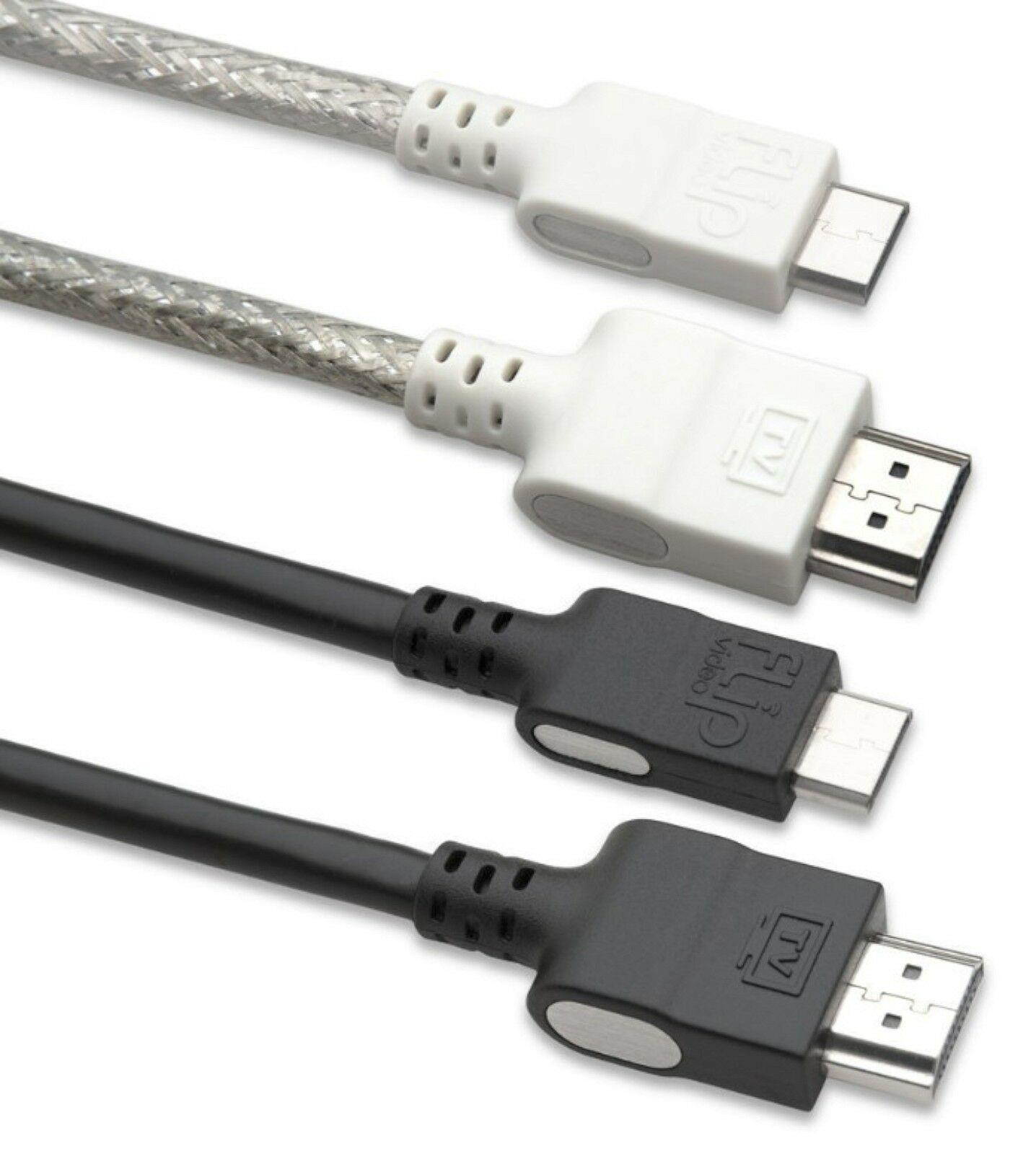 NEW Flip Video 2 Pack HDMI Cables Audio Video 1080p HDTV 6.5ft 2m Length AHC1CP1
