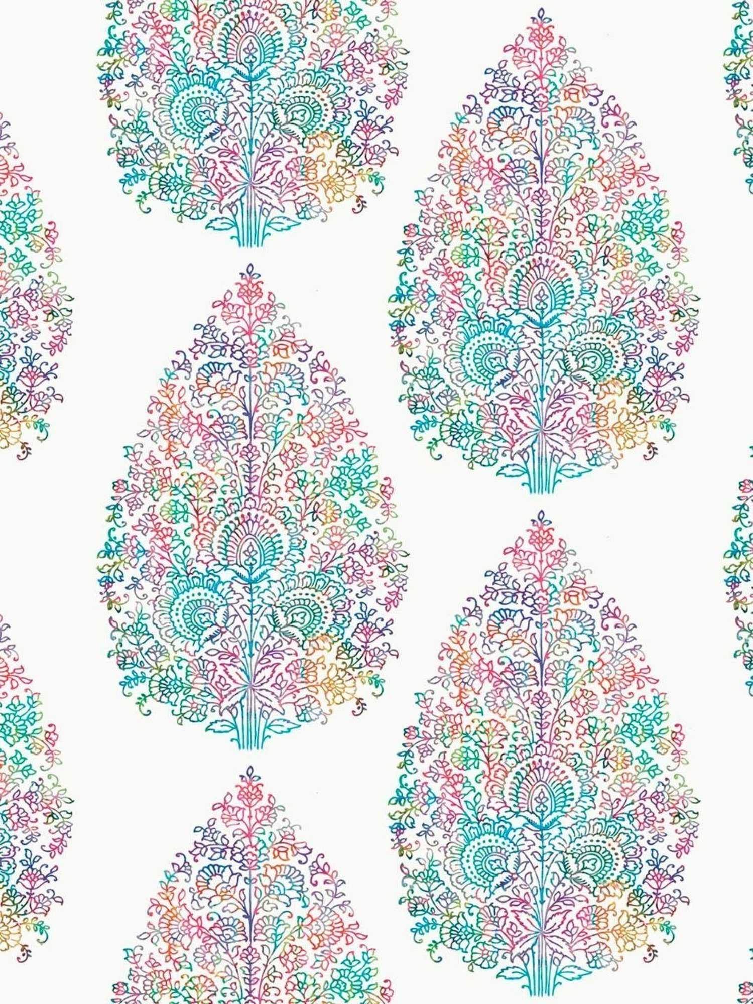 SPACES DRAPE STORY Elegent Digital Print Multicolor Polyester 5 ft Window Curtains - Set of 2