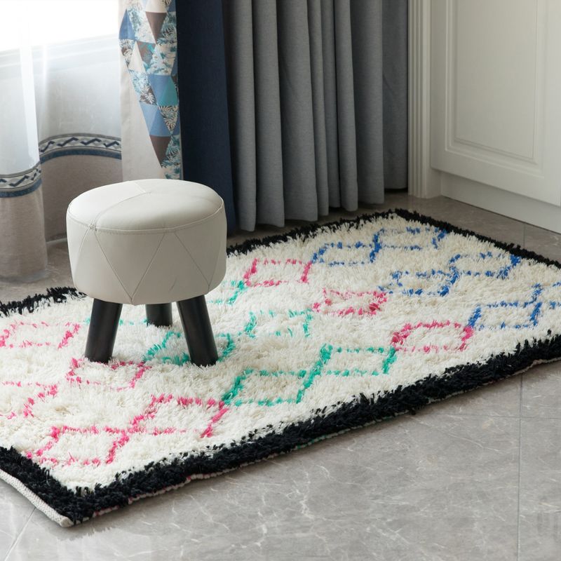 1'10"x1'10" Rectangle Woven Accent Rug Multicolored - DEERLUX