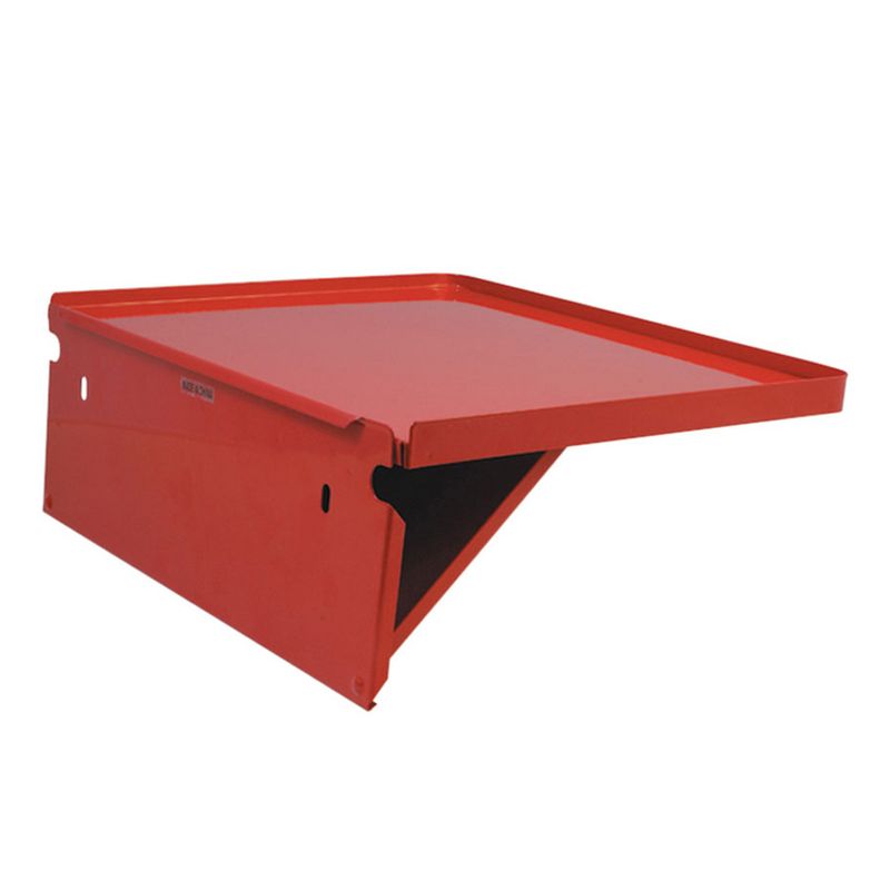 Sunex Tools SX8004 Universal Heavy Duty Steel Foldable Side Work Table Bench Shelf Attachment for Tool Boxes, Red