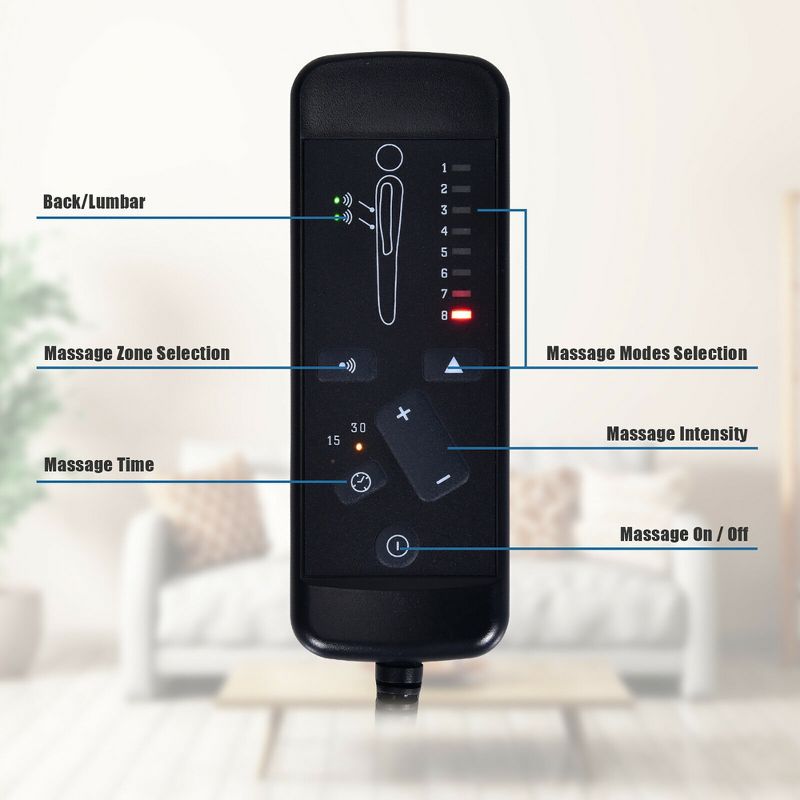 Costway Electric Power Lift Massage Chair Recliner Sofa Fabric Padded Seat Home