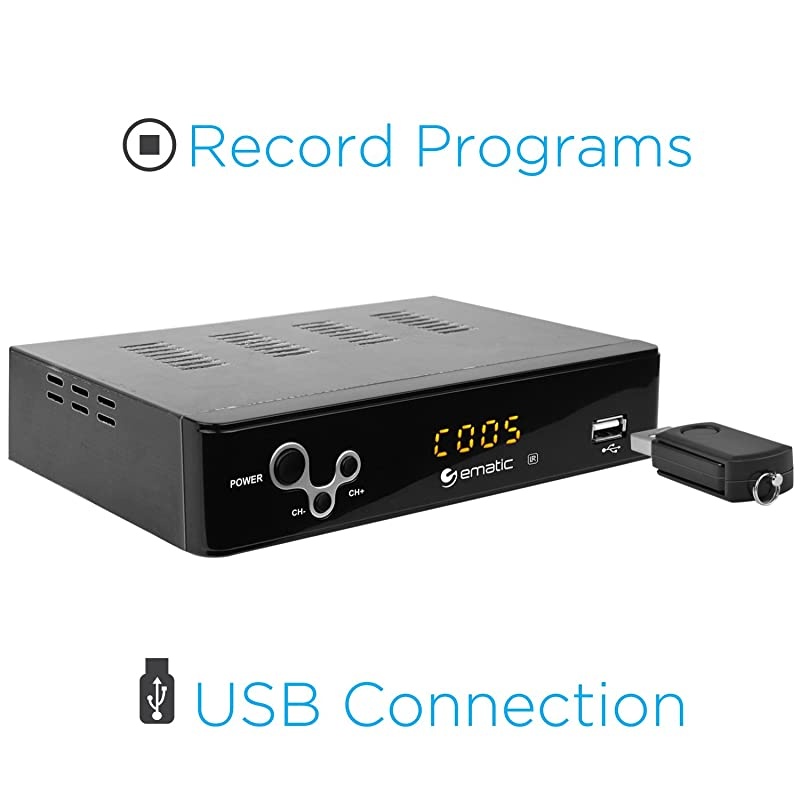 Digital Converter  Digital TV Converter Box with Recording Playback amp Parental Controls AT103B