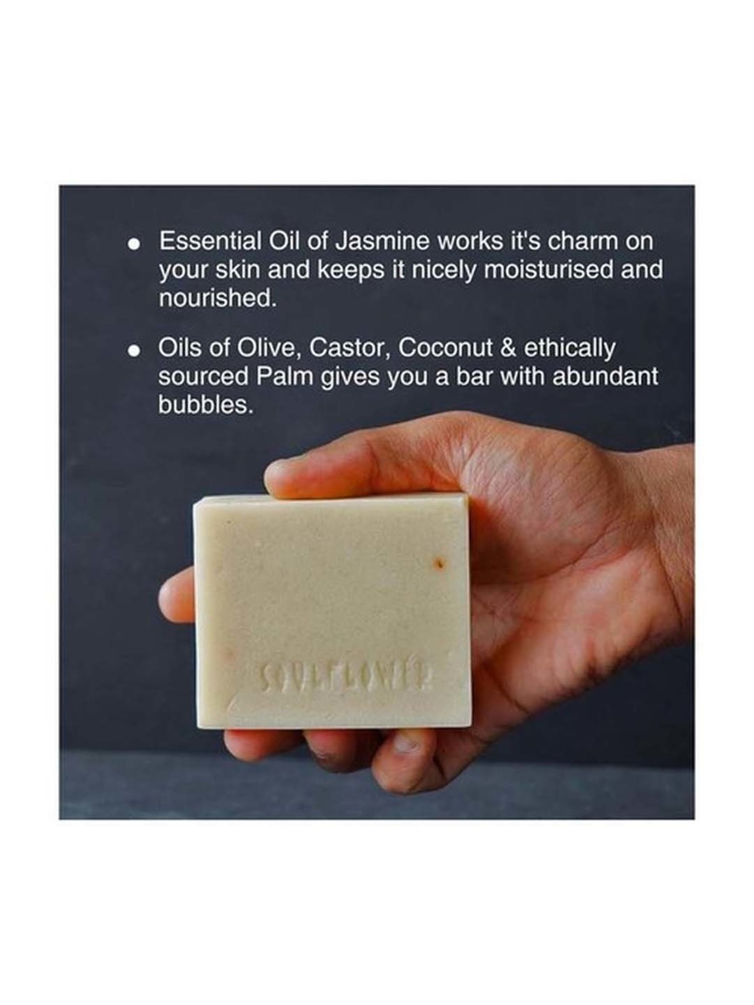 Soulflower Jasmine Night Soap - 150 gm