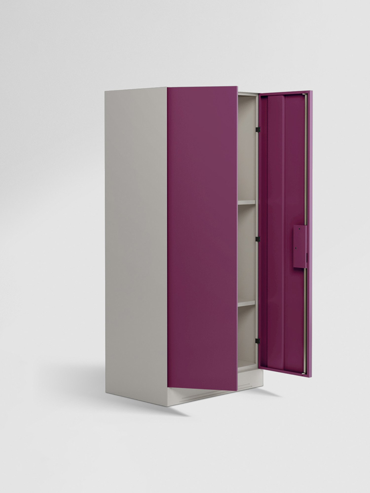 Godrej Interio Slimline 2-Door Steel Almirah, Tex Purple (1-Year Warranty)